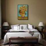  Slika - Vincent van Gogh – Sunflowers II 60x90 U crnom drvenom okviru | shoptok.hr