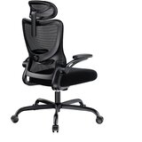 Huanuo MSOC10 ergonomska uredska stolica črna s 3D naslonima za roke Slike
