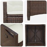  Vrtni Stol 2 pcs Rjava in krem 56 x 60 x 112 cm, (5000285784) | Shoptok.si