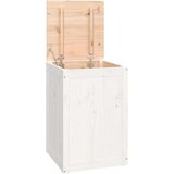  Zaboj za perilo bel 44x44x76 cm trdna borovina, (20704807) | Shoptok.si