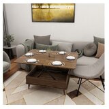 Hanah home Stol za dnevni boravak Dy Ada 90x38x60 cm, Smeđa | Eponuda.ba