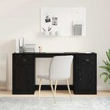  Stol s ormarom Crni hrast 154,5 x 50 x 75 cm Konstruirano drvo | shoptok.hr
