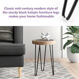 AKOLAFE Set 4 Kovinskih Nog za Pohištvo – 25 cm | Shoptok.si