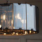  Endon 61294 - Luster na lancu CLOONEY 8xE14/40W/230V crna/dimljena | Eponuda.com