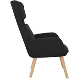  Stolica za opuštanje crna baršunasta | shoptok.hr