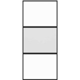 Klizna vrata crna 90 x 205 cm od kaljenog stakla i aluminija | shoptok.hr