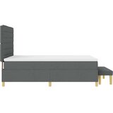  s opruga kutije Tamno siva 190 x 140 cm tkanina | shoptok.hr