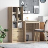 vidaXL Stol s pohranom Sonoma hrast Konstruirano drvo | shoptok.hr