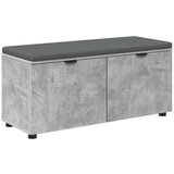  Haldna klop z blazino z vrati Betonsko siva 100 x 38 x 46 cm, (5000155697) | Shoptok.si