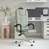vidaXL Masažni uredski naslonjač Svjetlosiva baršunasti | shoptok.hr