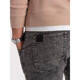 Ombre Men's marbled denim JOGGERS pants - gray | Eponuda.ba