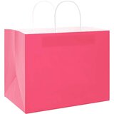  Papirnate vrećice 250 kom s ručkama ružičaste 32x22x24 cm | shoptok.hr