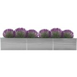 vidaXL Visoka greda pocinkano jeklo 480x80x45 cm siva Cene