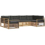 vidaXL Zunanja garnitura za sedenje z blazino 6 pcs Bela in antracit, (5000279646) | Shoptok.si