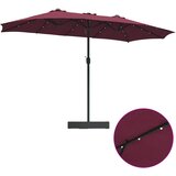  Vrtni suncobran Bordeaux Crvena 385 x 209 x 244 cm Poliester | shoptok.hr