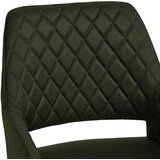 MID.YOU NASLANJAČ, les, kovina, tekstil zelena, črna | Shoptok.si