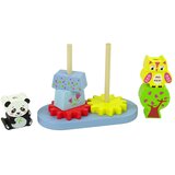  Drvena igračka za razvrstavanje - sova i panda | Shoptok.si