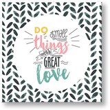  Slike na platnu z besedilom Do small things (moderne slike z) | Shoptok.si