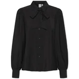 Y.a.s YAS Noos Pil LS Bow Shirt - Black Crna