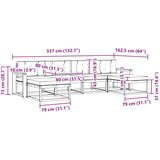  Set vanjskih sofa 6 kom. Prirodna i krem Smeđa 337 x 162,5 x 73 cm | shoptok.hr