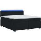  s box springom, madracem i LED-om Crna 140 x 190 cm | shoptok.hr