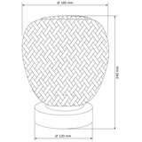  Stona lampa ZANZIBAR 1xE27/20W/230V, prečnik 18 cm, bambus | Eponuda.com