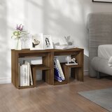 Furnova Nočna omarica 2 kosa rjavi hrast 40x30x40 cm konstruiran les, (21928051) | Shoptok.si
