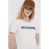 Tommy Hilfiger Bombažna kratka majica bež barva | Shoptok.si