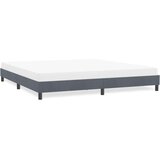 vidaXL posteljni okvir brez vzmetnice temno siva 180x210 cm žamet | Shoptok.si