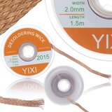 Rosfix Pletenica Za Odstranjevanje Lita 2 Mm X 1,5 M – Baker, Kalafonija, Visoka Natančnost | Elektronski Servis, (5000244451) | Shoptok.si