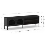 Marckeric Crna TV komoda 160x50 cm Diora – | shoptok.hr
