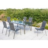 Gardenson Raztegljiva Vrtna Miza Siva, 180-240x100 | Shoptok.si