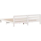 vidaXL Okvir kreveta bez madraca bijeli 180x200 cm od masivne borovine | shoptok.hr