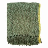 Malagoon Posteljna pregrinjala Olive green melee throw Zelena Cene
