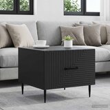  Kava Stol s ladicama Crna 49 x 50 x 40 cm Konstruirano drvo Cijene