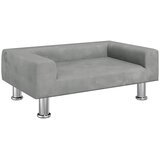  Krevet za pse svjetlosivi 70x45x26,5 cm baršunasti | Shoptok.si