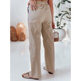 DStreet Spodnie damskie casualowe wide leg BOHO DAY khaki | Shoptok.si