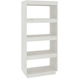 Furnova Knjižna omara za razdelitev prostora bela 60x35x135 cm borovina, (21950854) | Shoptok.si