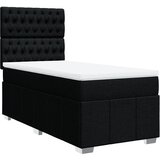 Maison Chic Box spring postelja - Vzmetna postelja z vzmetnico črna 90x200 cm blago SL23029, (21879391) | Shoptok.si