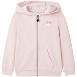 vidaXL Dječja majica s kapuljačom i patentnim zatvaračem svjetloružičasta 104 | shoptok.hr