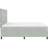  s opruga kutije Svijetlo siva 180 x 200 cm Baršun | shoptok.hr