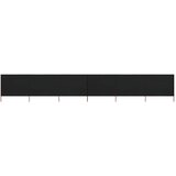  6-panelni vetrobran tkanina 800x120 cm črn, (20693094) | Shoptok.si