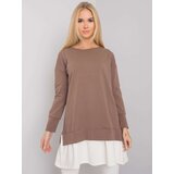 RUE PARIS Tunic-RV-TU-7183.33P-Brown | Shoptok.si