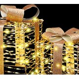  Poklonska kutija 3 pcs Topla bijela 20 x 20 x 20 cm PET | Eponuda.com
