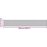  Tepih pravokutni crni 70 x 500 cm od bambusa | Eponuda.com