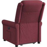 Naslonjač na podizanje od tkanine crvena boja vina | shoptok.hr
