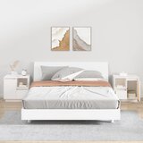 vidaXL Nočna omarica 2 kosa bela 50x34x50 cm trdna borovina | Shoptok.si