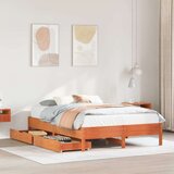 vidaXL Okvir kreveta bez madraca voštano smeđi 150x200 cm od borovine | shoptok.hr
