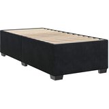  Boxspring krevet s madracem Crna 90 x 190 cm Baršun | shoptok.hr