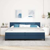 Box Postelja boxspring z vzmetnico Modra 200 x 200 cm blago, (5000126060) | Shoptok.si